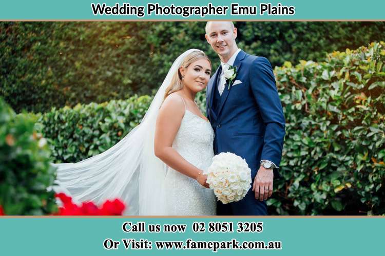 Bride and Groom at the garden Emu Plains NSW 2750