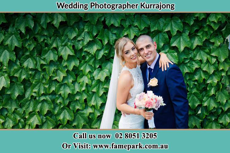 Bride and Groom at the garden Kurrajong NSW 2758