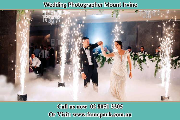 Photo of the Bride and the Groom dancing Mount Irvine