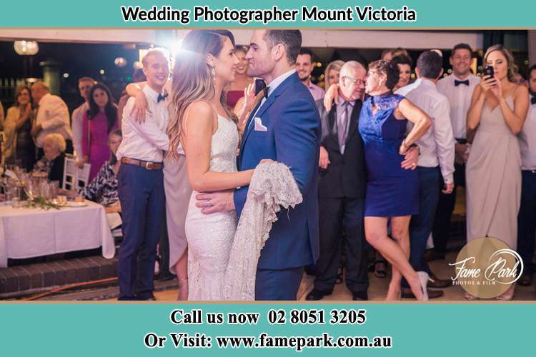 Photo of the Bride and the Groom dancing Mount Victoria